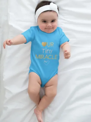 Baby Rompers Mockup Tiny Miracle Lite Orchid Blue