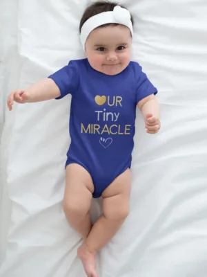 Baby Rompers Mockup Tiny Miracle Lite Royal Blue