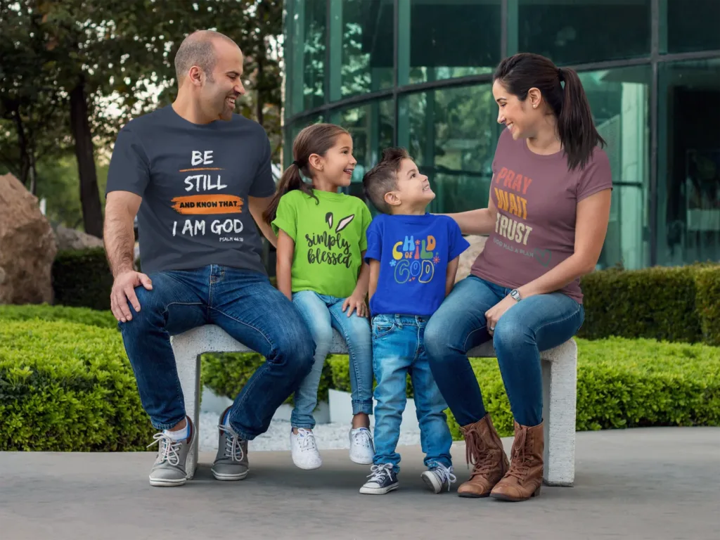 Family T Shirts Mockup 3