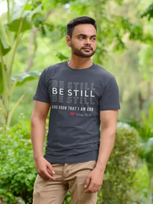 Be Still And Know That Im God Classic T Shirt Navy